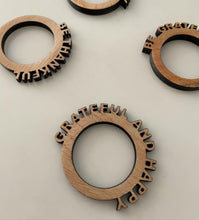 Load image into Gallery viewer, Gratitude Napkin Rings