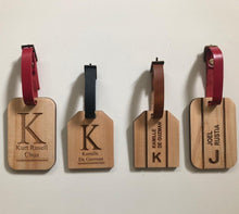 Load image into Gallery viewer, Wooden bag tags
